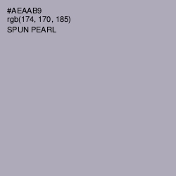 #AEAAB9 - Spun Pearl Color Image